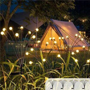 Solar Garden Lights, Solar Lights Outdoor Waterproof, Decor 4 Pack 40 LED Lights
